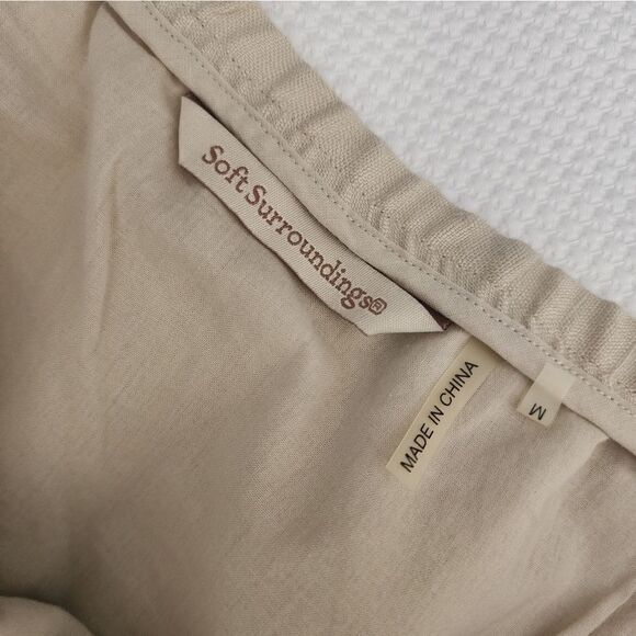 Soft surroundings linen maxi skirt coastal lined minimalist freestyle summer - Picture 8 of 11